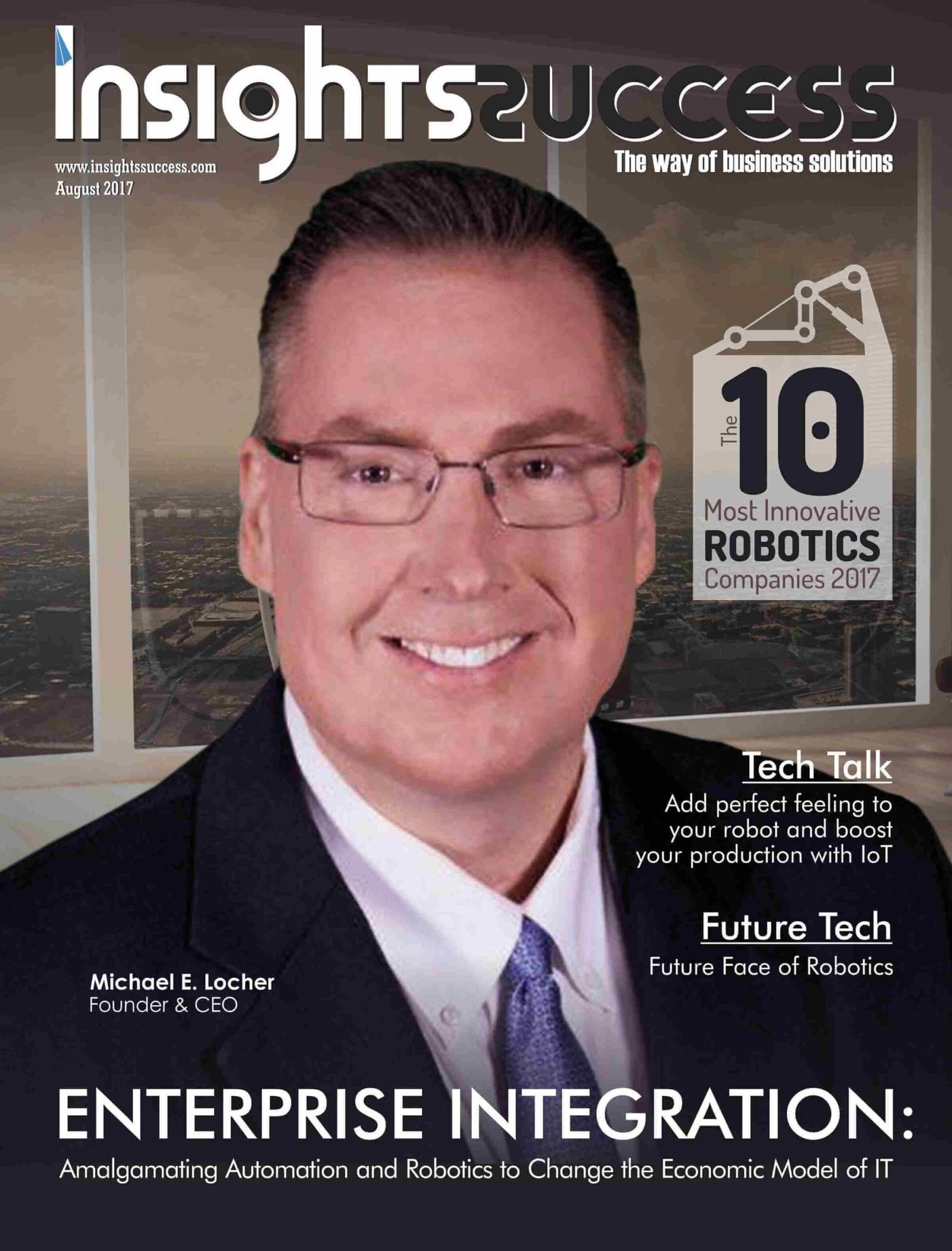 Cover Page - The 10 Most Innovative Robotics Companies 2017 August 2017 - Insights Success