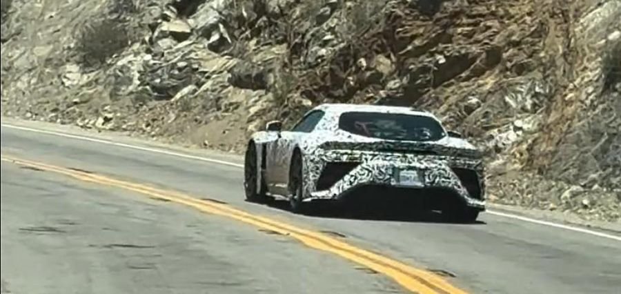 Lexus LFR Spotted Testing Against AMG on Angeles Crest